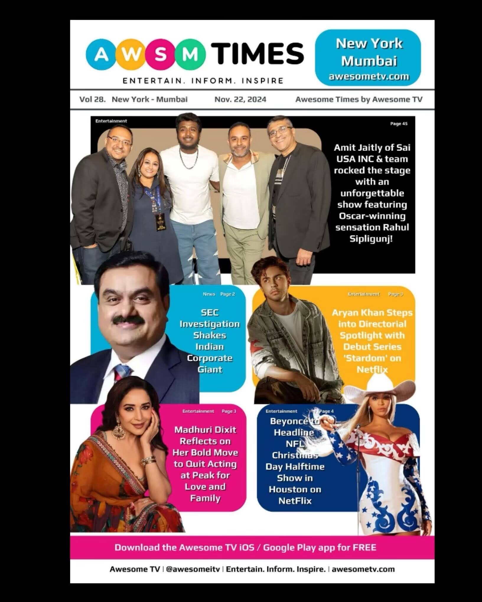 AWSM Times — Vol 28 · November 22, 2024