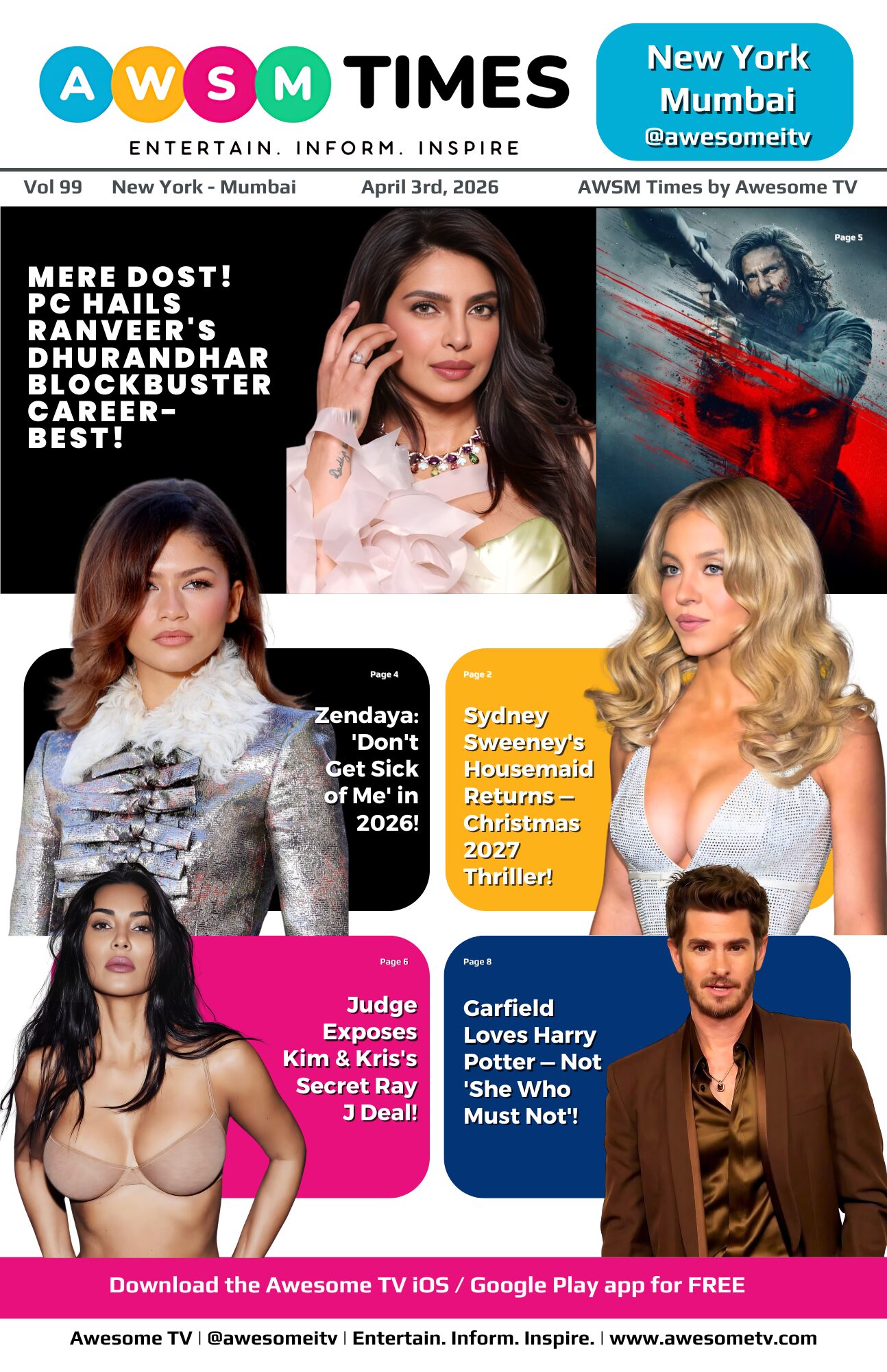 AWSM Times — Vol 99 · April 3, 2026