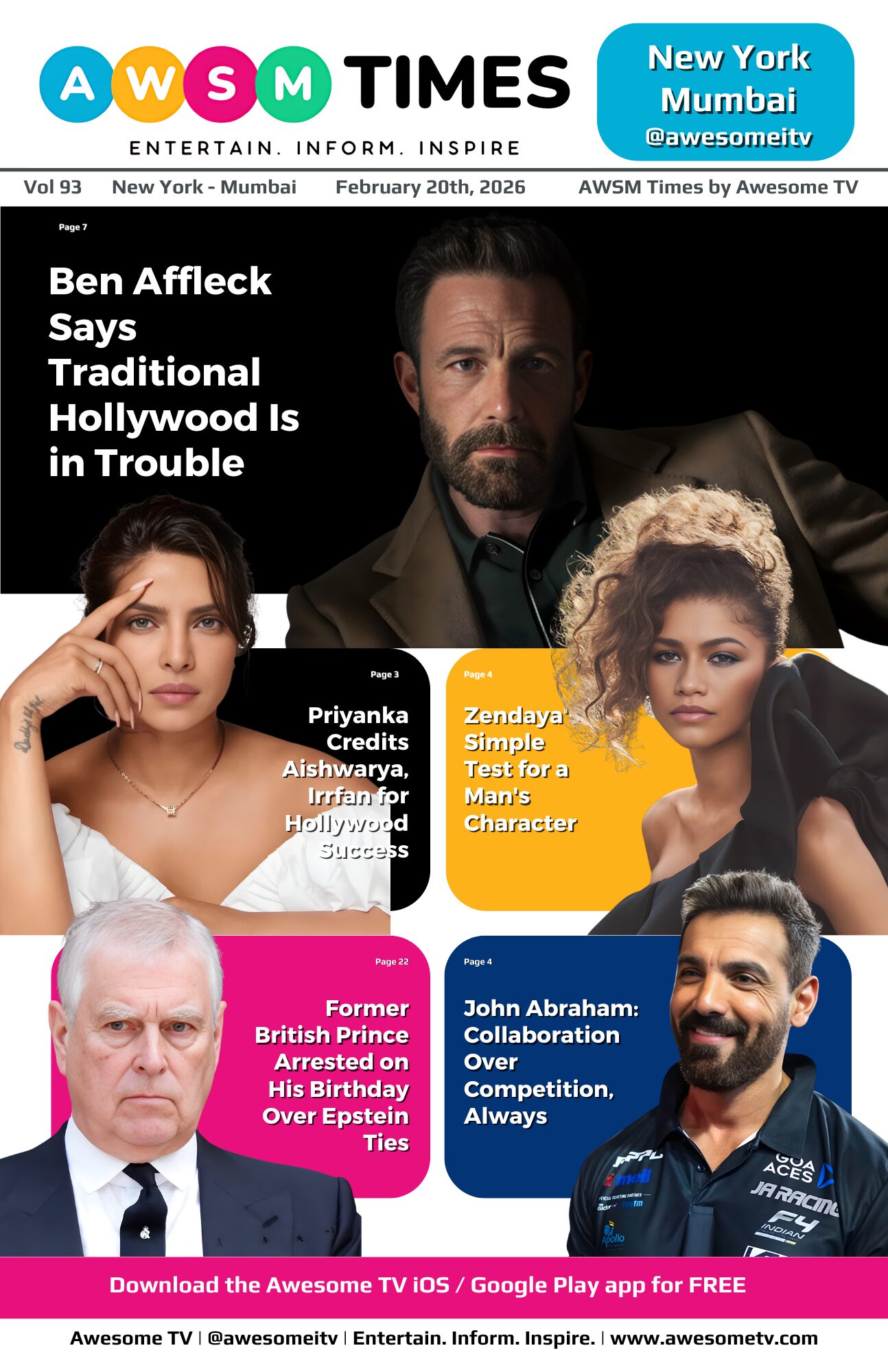 AWSM Times — Vol 93 · February 20, 2026