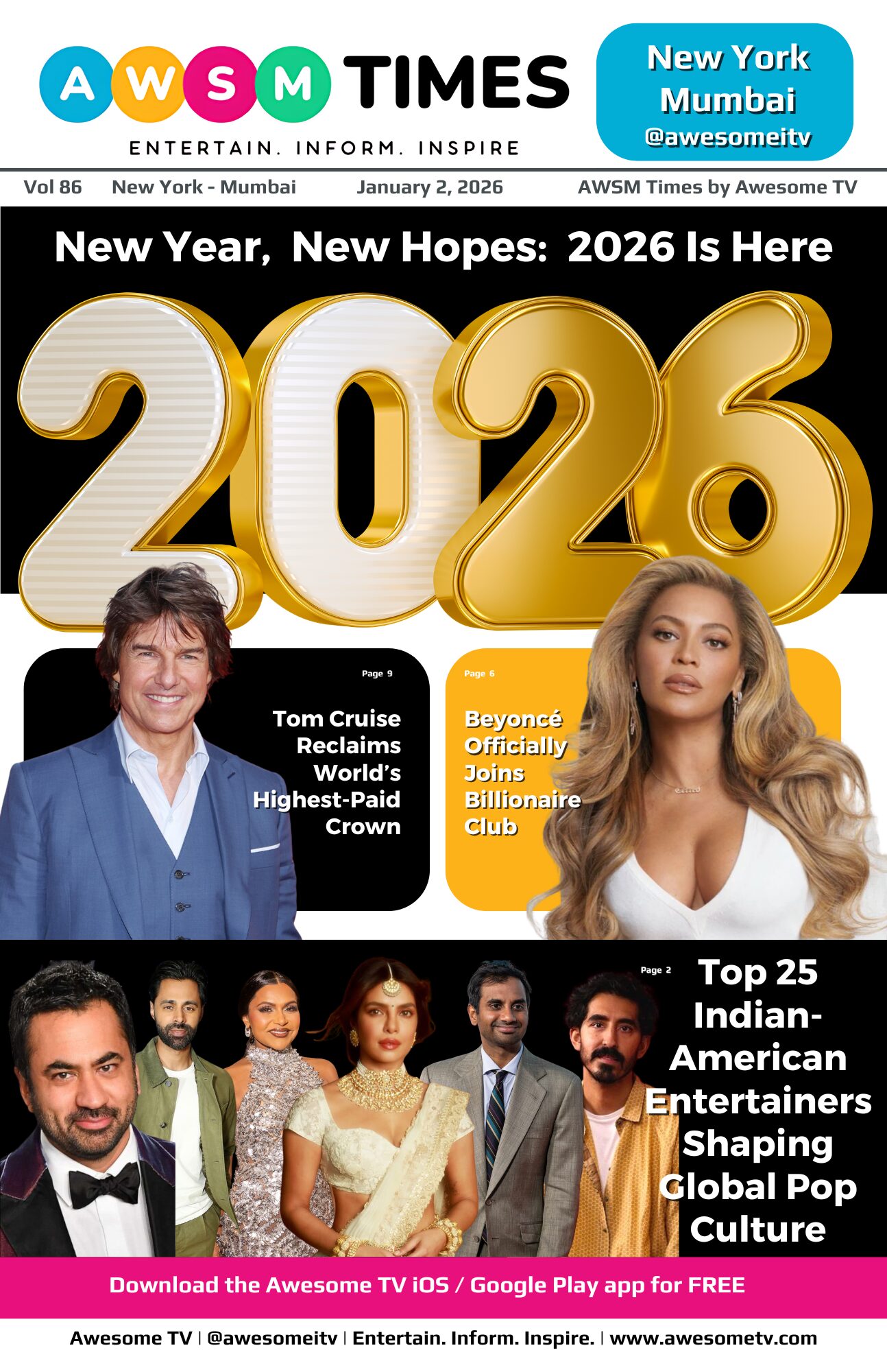 AWSM Times — Vol 86 · January 2, 2026