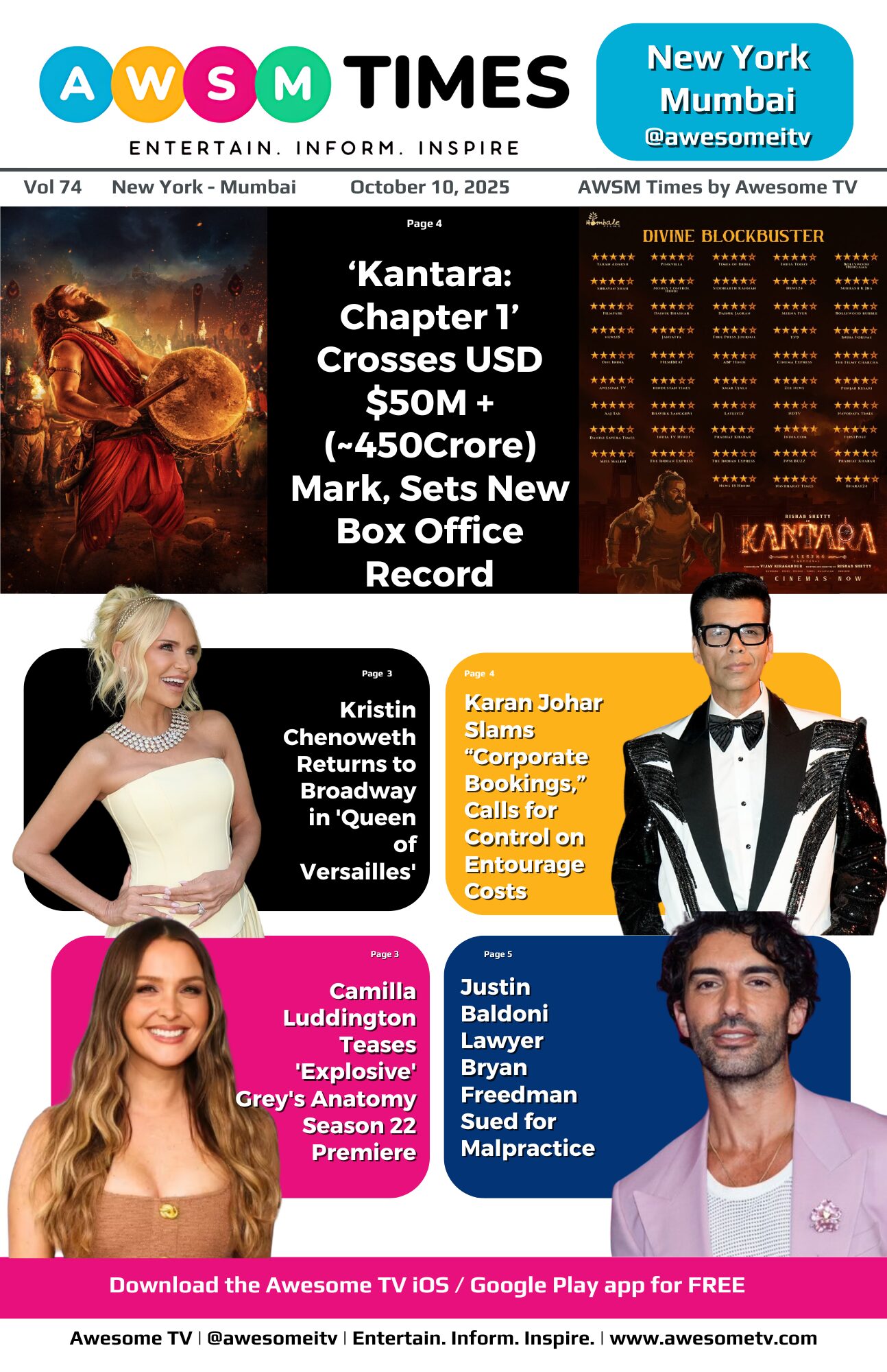 AWSM Times — Vol 74 · October 10, 2025