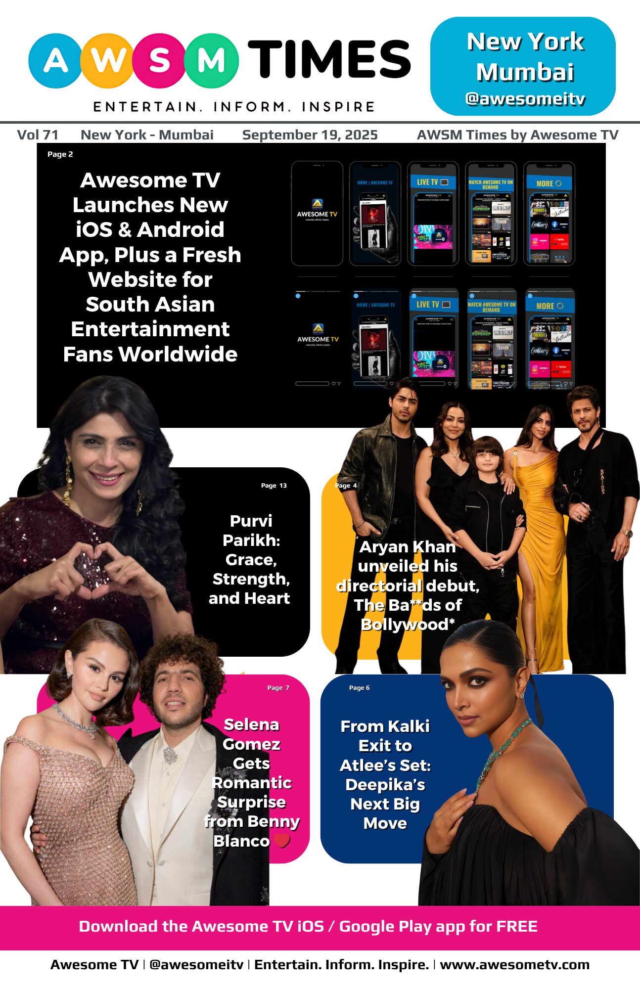 AWSM Times — Vol 71 · September 19, 2025
