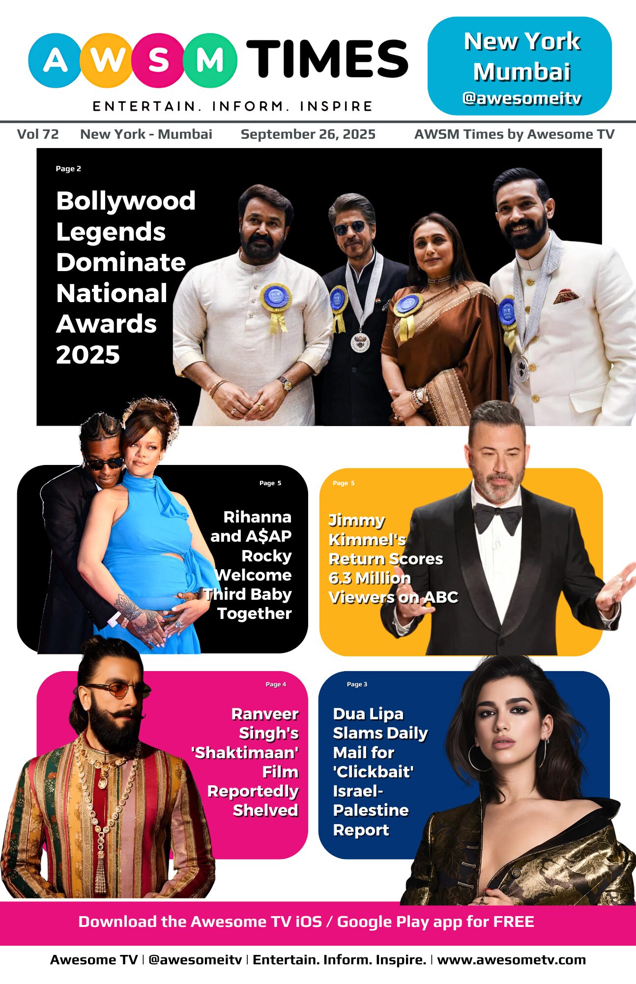 AWSM Times — Vol 72 · September 26, 2025