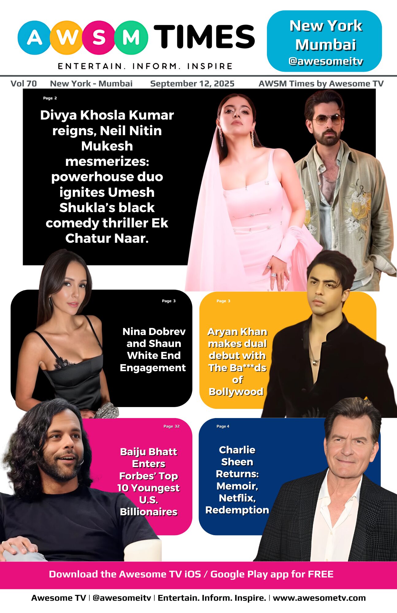AWSM Times — Vol 70 · September 12, 2025