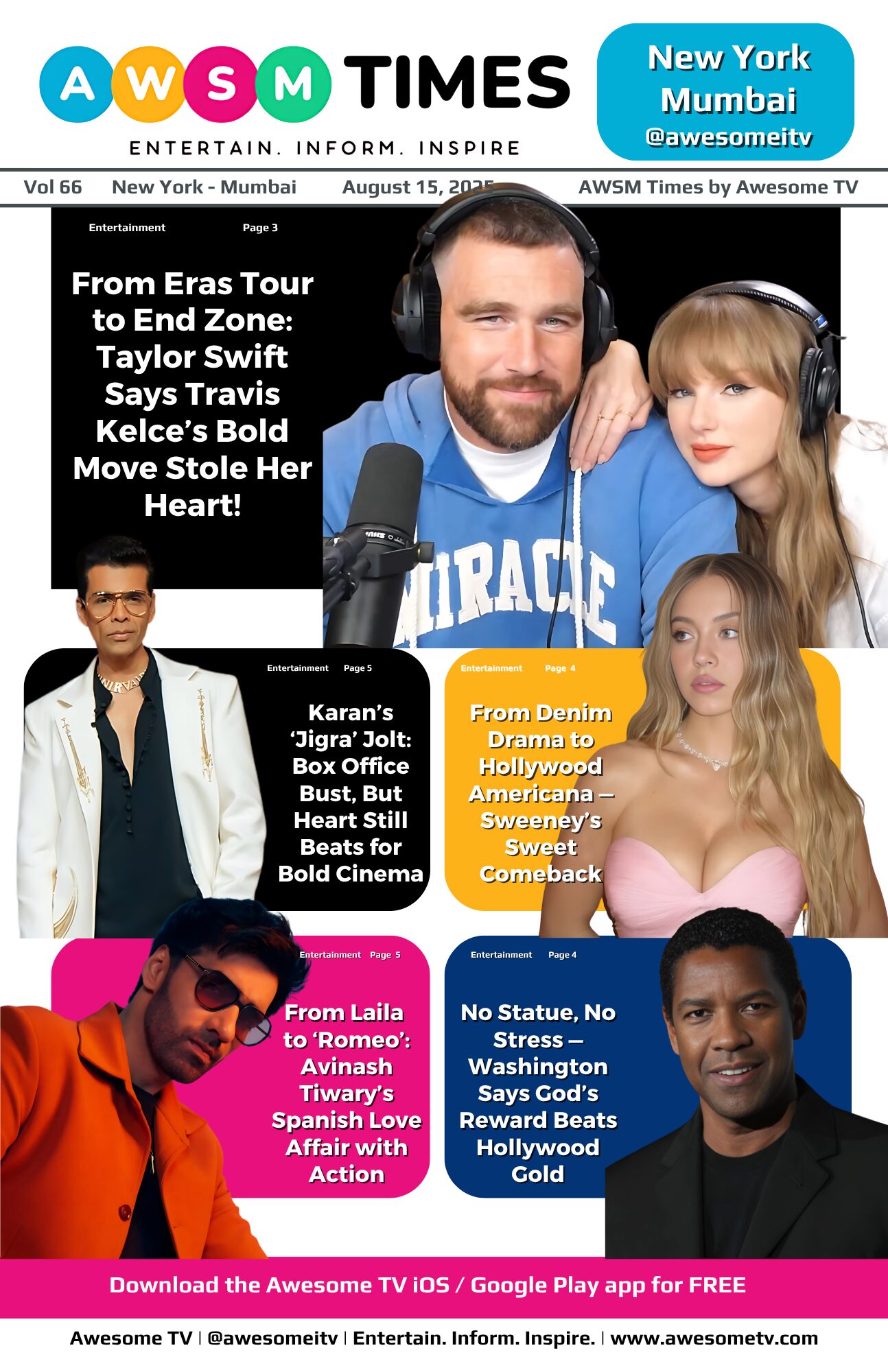 AWSM Times — Vol 66 · August 15, 2025