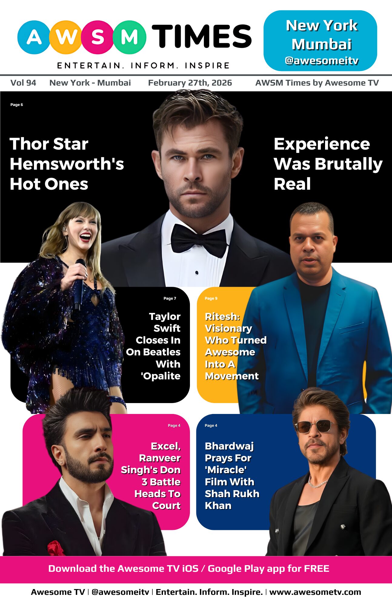AWSM Times — Vol 94 · February 27, 2026