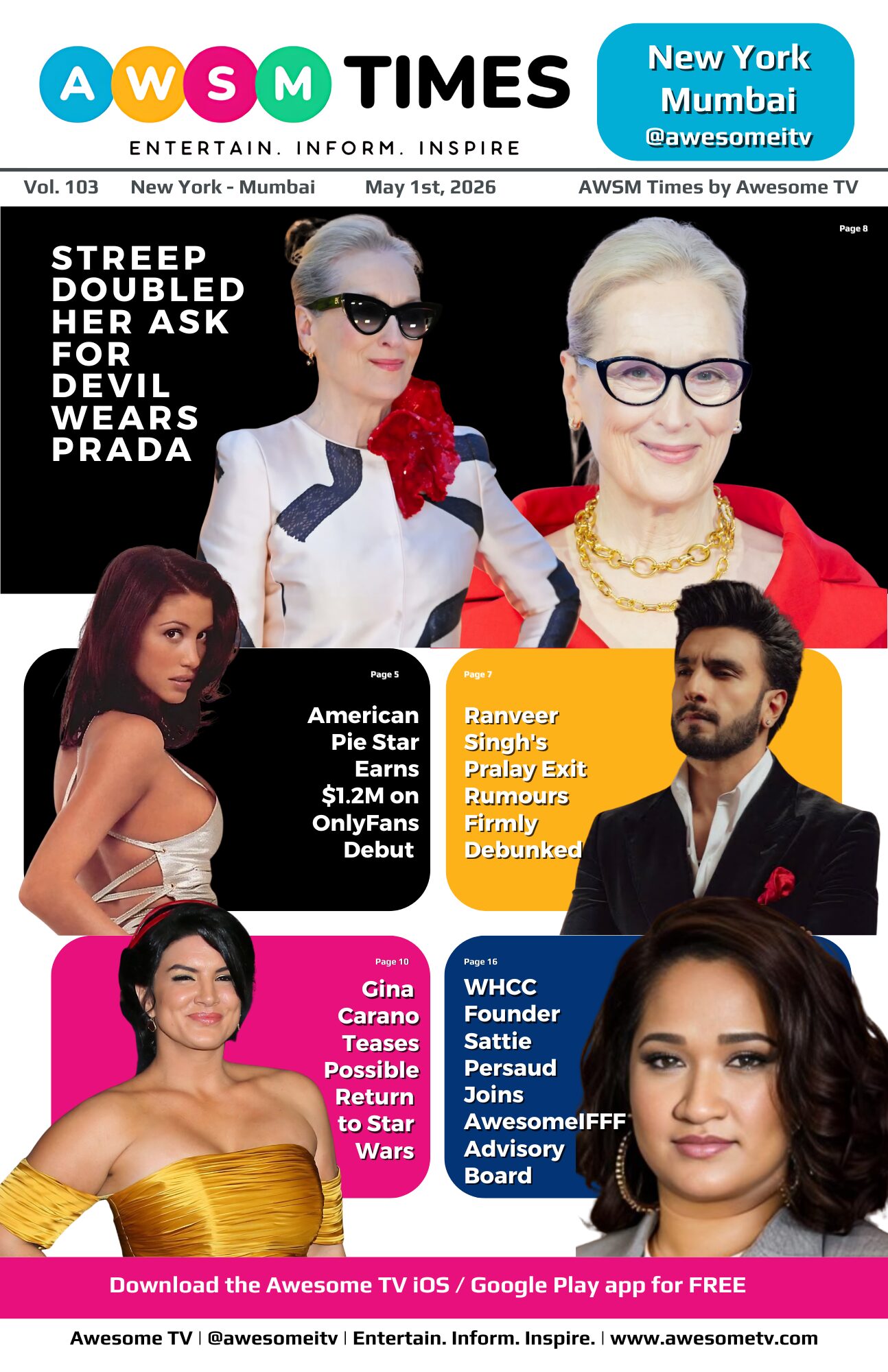 AWSM Times — Vol 103 · May 1, 2026
